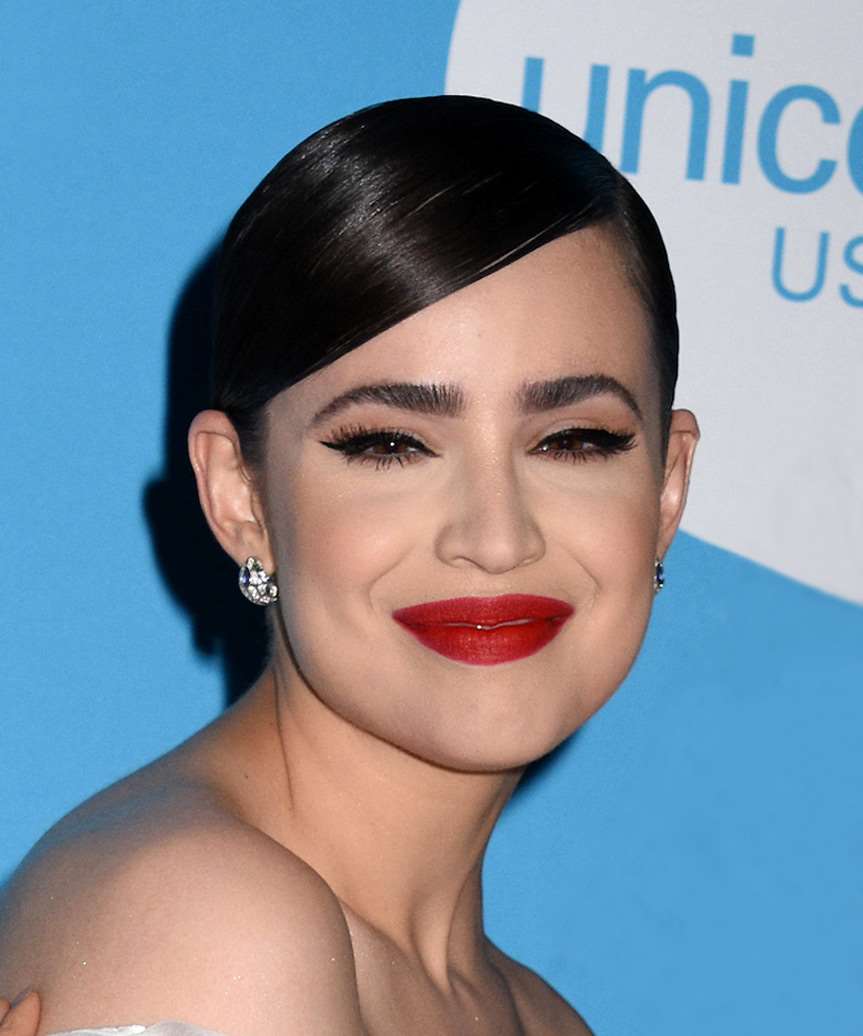 Black Slicked Back Updo with Side Bangs — Classy Updo Hair