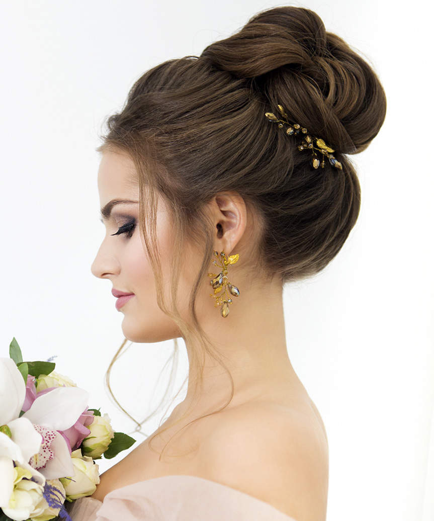 Voluminous Dark Brown Twisted Updo with Tendrils — Classy Updo Hair
