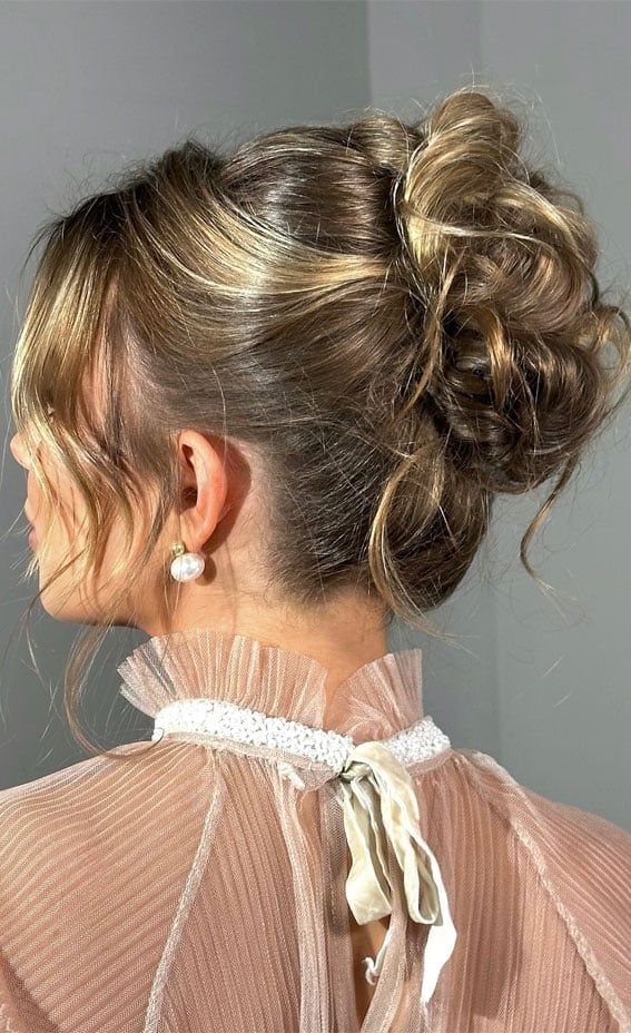 Messy French Twist with Loose Tendrils — Classy Updo Hair