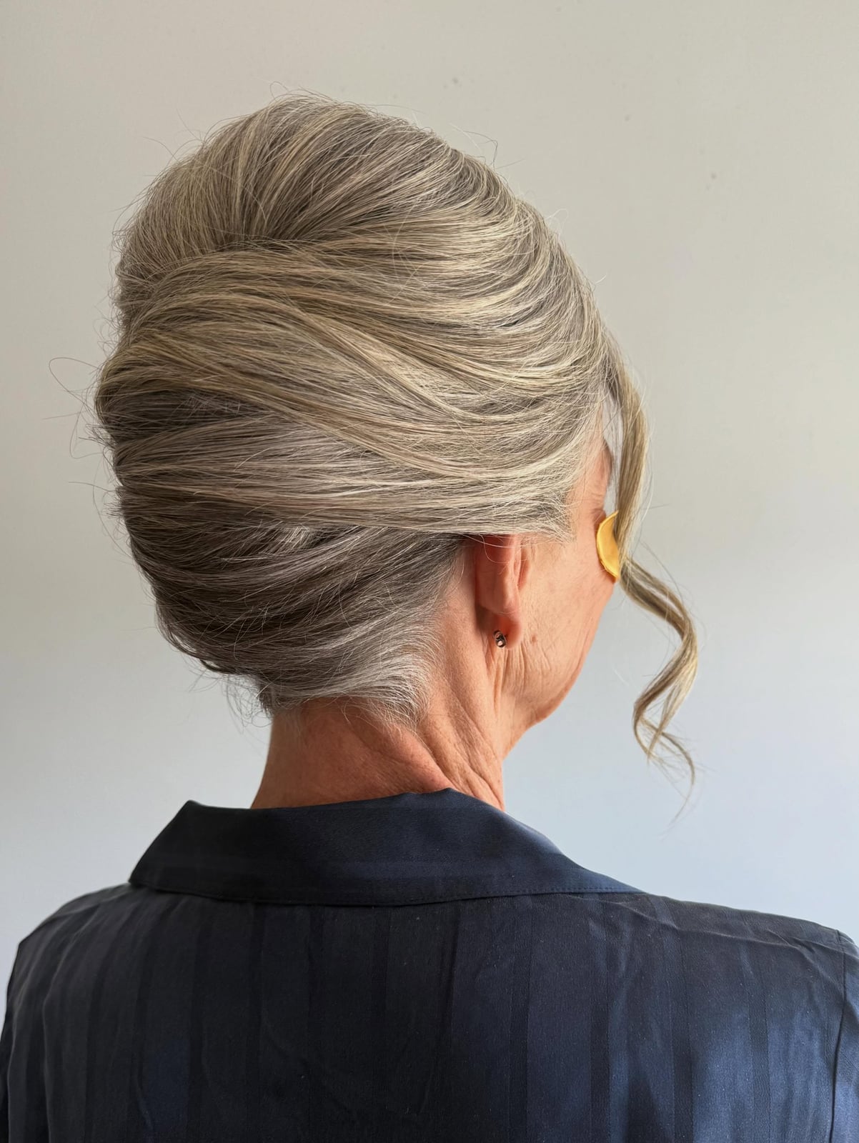 Honey Blonde Voluminous Updo with Curls, Close-Up Take — Classy Updo Hair