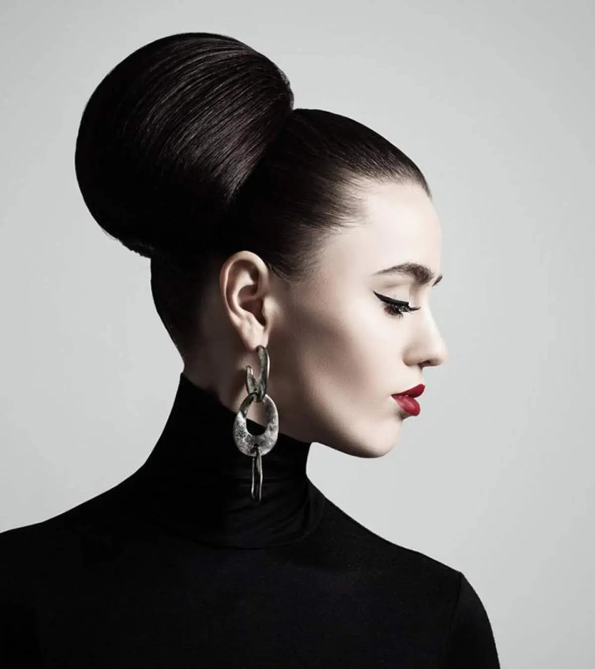 Platinum Blonde Voluminous Textured Updo With Chin Length — Classy Updo Hair
