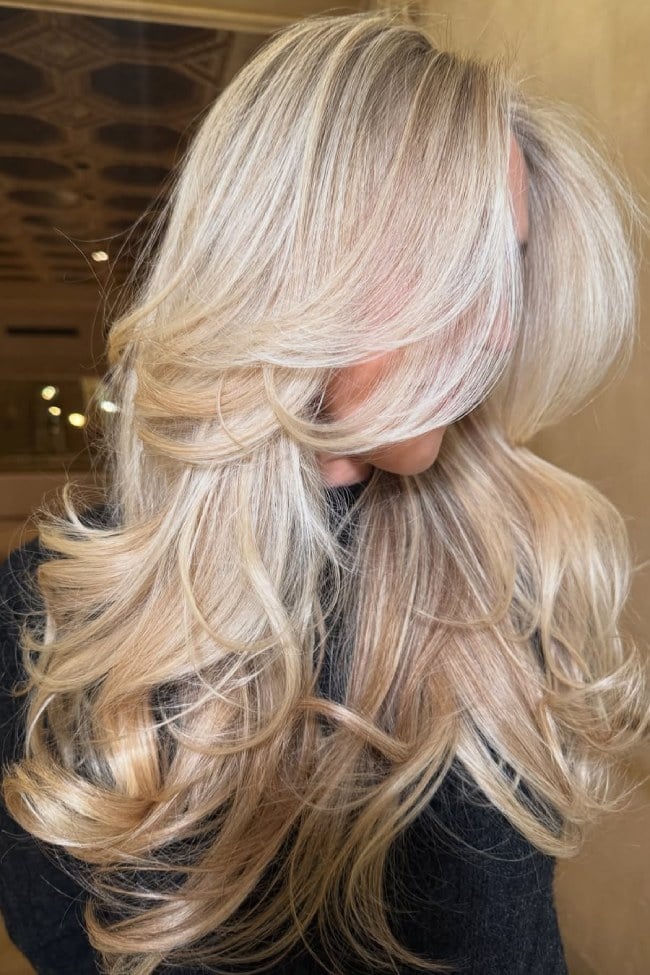 Mid-Back Creamy Vanilla Blonde Curls Mid-Back Creamy Vanilla Blonde Curls — Classy Vanilla Blonde