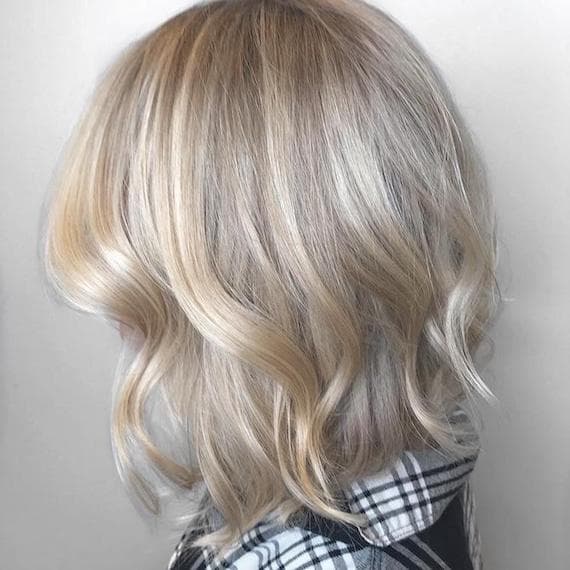 Mid-Back Golden Blonde With Root Shadow Balayage Mid-Back Golden Blonde With Root Shadow Balayage — Classy Vanilla Blonde