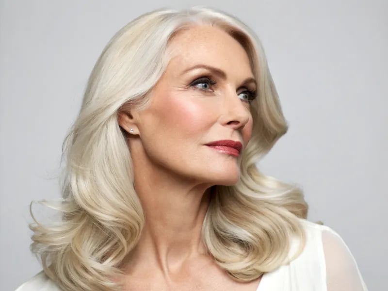 Collarbone Length Vanilla Blonde Blowout Collarbone Length Vanilla Blonde Blowout — Classy Vanilla Blonde
