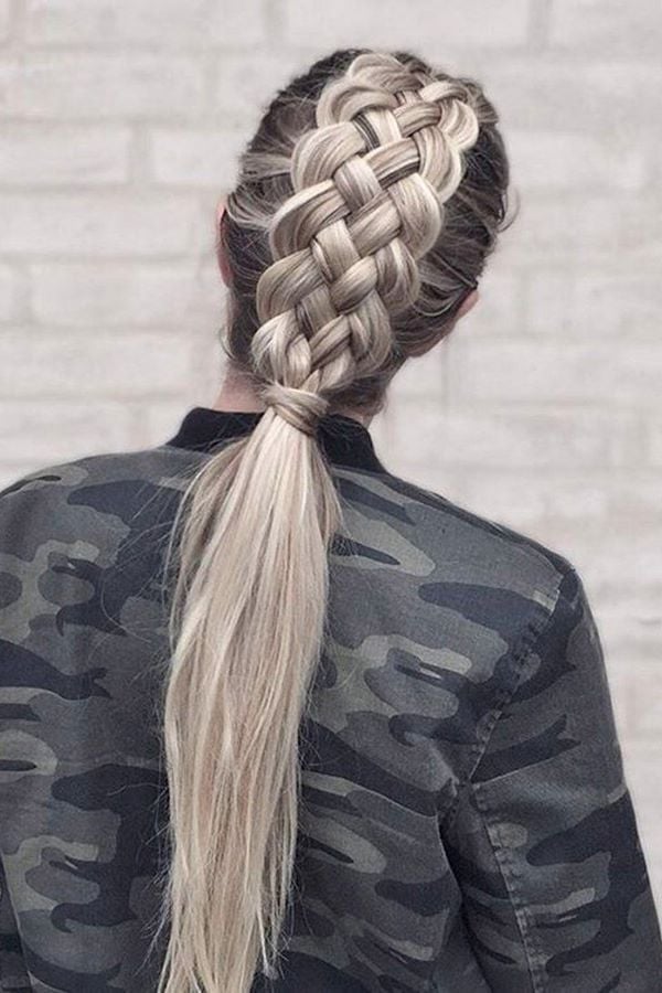 Dark Brown Woven Crown Braids Dark Brown Woven Crown Braids — Classy Viking Braids