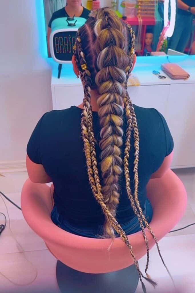 Blonde And Brown Braided Style Blonde And Brown Braided Style — Classy Viking Braids