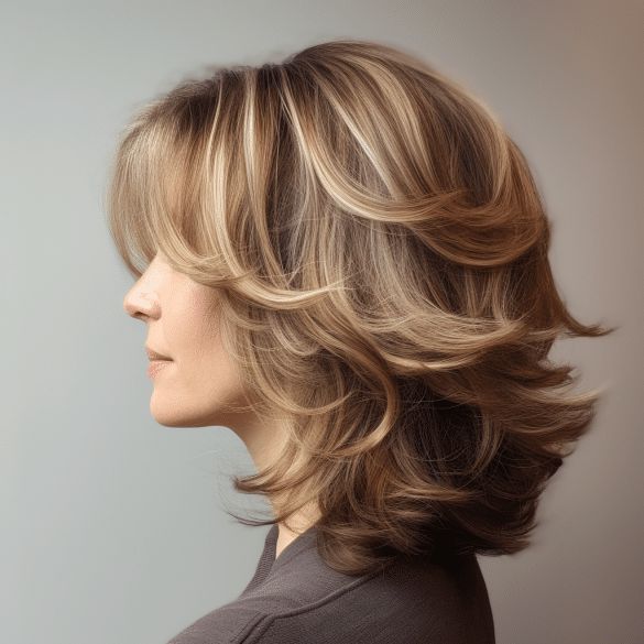 Collarbone Blonde Layered Bob With Side-Swept Bangs Collarbone Blonde Layered Bob With Side-Swept Bangs — Classy Volumizing Hair