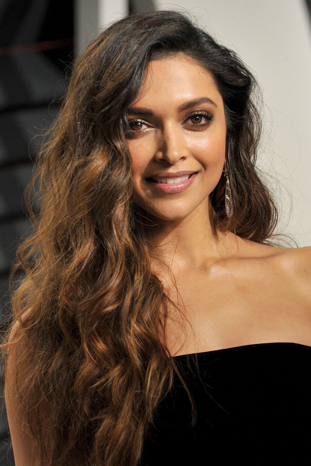 Long Dark Brown Waves With Caramel Balayage — Classy Wavy Hair Hairstyles