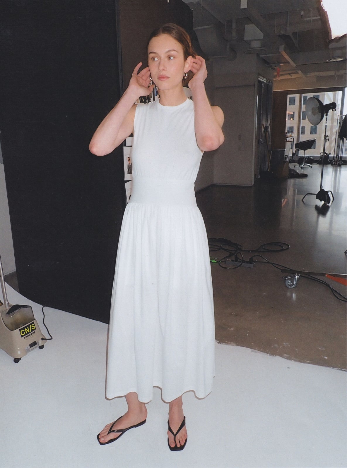 Knit Top and Midi Skirt for Daywear — Classy White Outfits