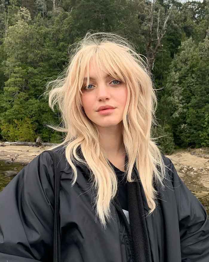 Shoulder Length Ash Blonde Wolf Cut Shoulder Length Ash Blonde Wolf Cut — Classy Wolf Cut