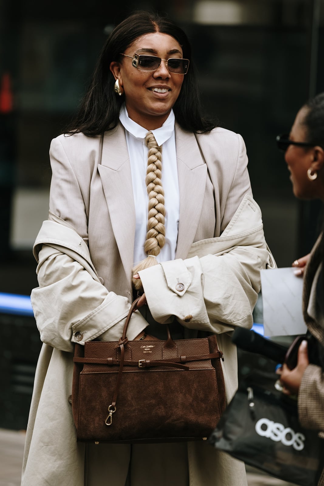 Oversized Blazer and Draped Trench Coat Oversized Blazer and Draped Trench Coat — Classy Zoo Outfits