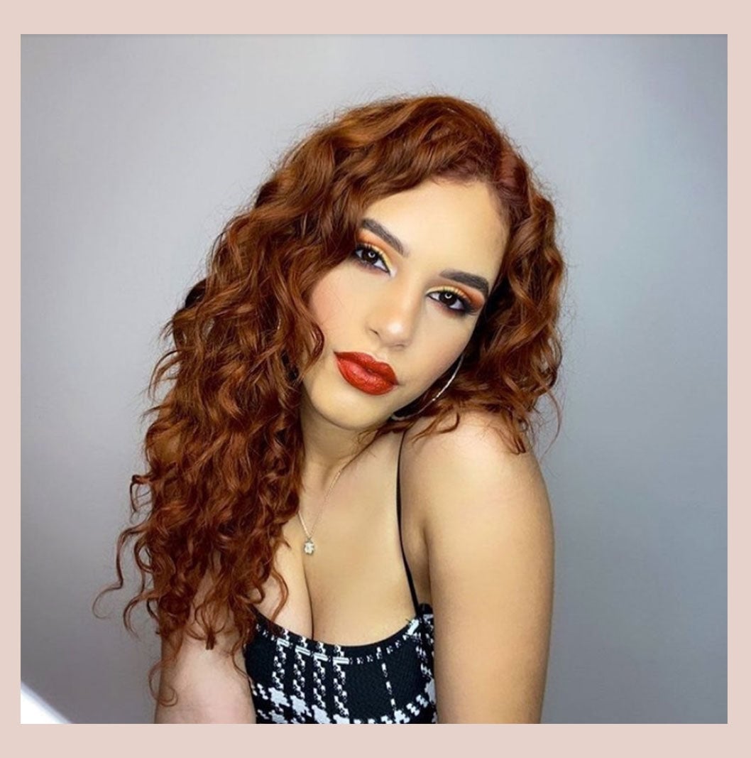 Mid-Back Vibrant Copper Red Curls Mid-Back Vibrant Copper Red Curls — Curly Hair Color Inspiration