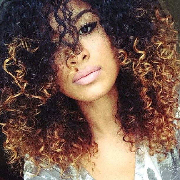 Collarbone Dark Brown To Blonde Ombre, Layers Collarbone Dark Brown To Blonde Ombre, Layers — Curly Hair Dye Styles