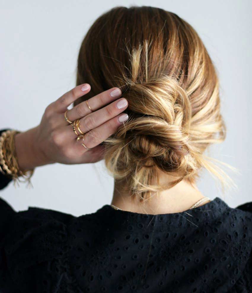 Mid Back Messy Bun With Braids — Cute Chic Hairstyles