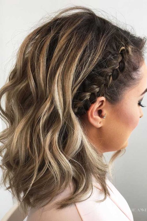 Collarbone Lob With Side Braids — Cute Chic Hairstyles