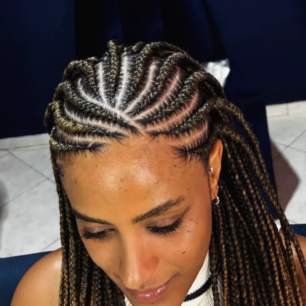 Mid-Back Fulani Braids with Wavy Ends and Dimension Mid-Back Fulani Braids with Wavy Ends and Dimension — Cute Fulani Braids