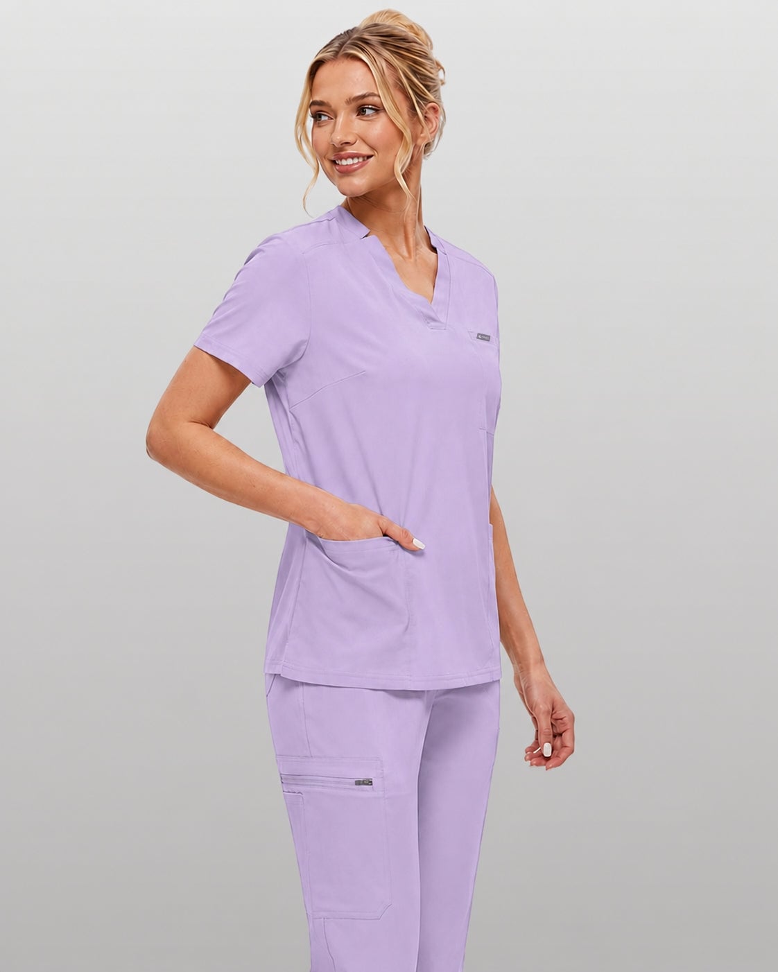 Lavender Relaxed Fit Scrub Set — Cute Scrubs Outfits