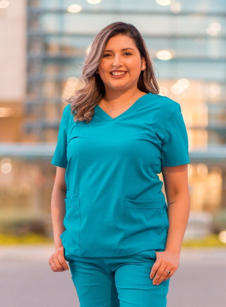 Fitted Teal Scrub Set with Pockets — Cute Scrubs Outfits