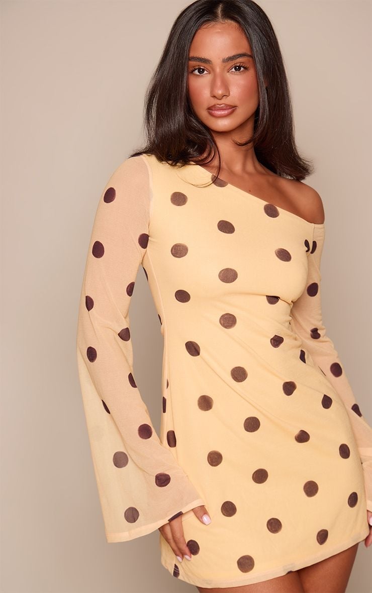 Butter Yellow Mesh Mini Dress With Bell Sleeves Butter Yellow Mesh Mini Dress With Bell Sleeves — Cute Yellow Outfits