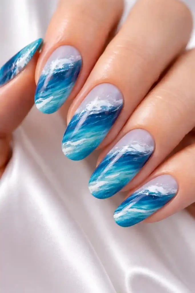 25 Stunning Blue Nail Ideas That Are Trending Right Now | Nail Craftly