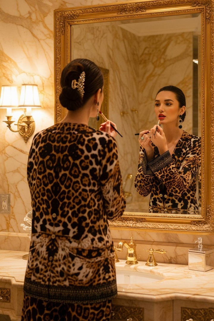 Luxurious Leopard Print Robe for Lounging Luxurious Leopard Print Robe for Lounging — Elegant Leopard Print Outfits