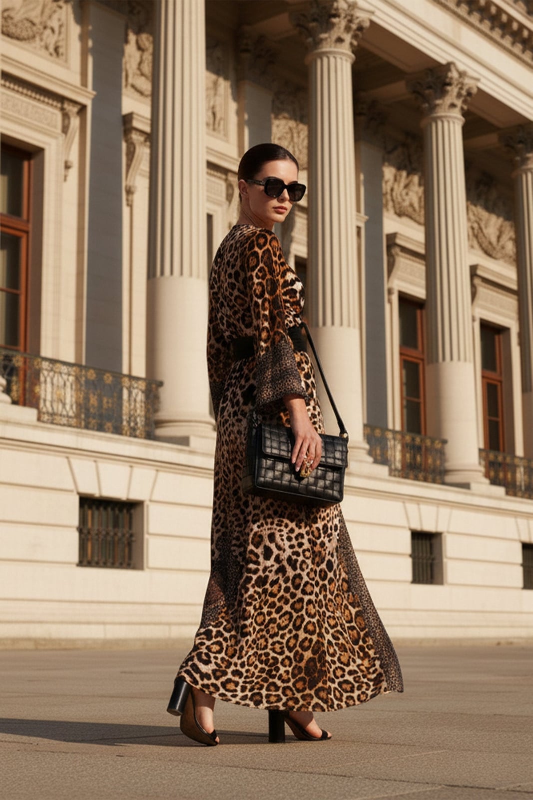 Chic Leopard Print Wrap Dress for Daytime Events Chic Leopard Print Wrap Dress for Daytime Events — Elegant Leopard Print Outfits