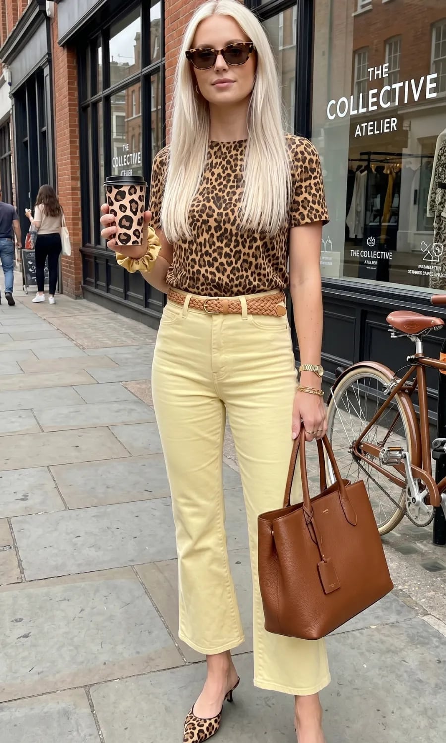 Casual Leopard Print T-Shirt and Jeans Casual Leopard Print T-Shirt and Jeans — Elegant Leopard Print Outfits