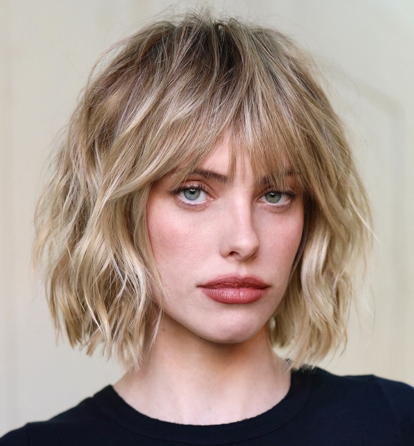 Blonde Layered Bob With Texture Blonde Layered Bob With Texture — Elegant Short Hair Hairstyles