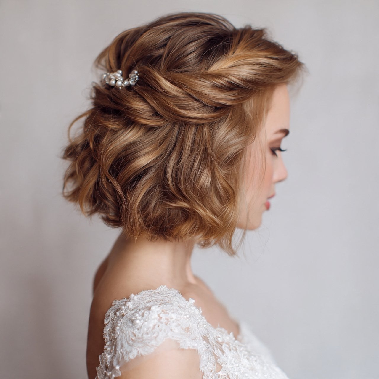 Honey Blonde Layered Style Updo Honey Blonde Layered Style Updo — Elegant Short Hair Hairstyles