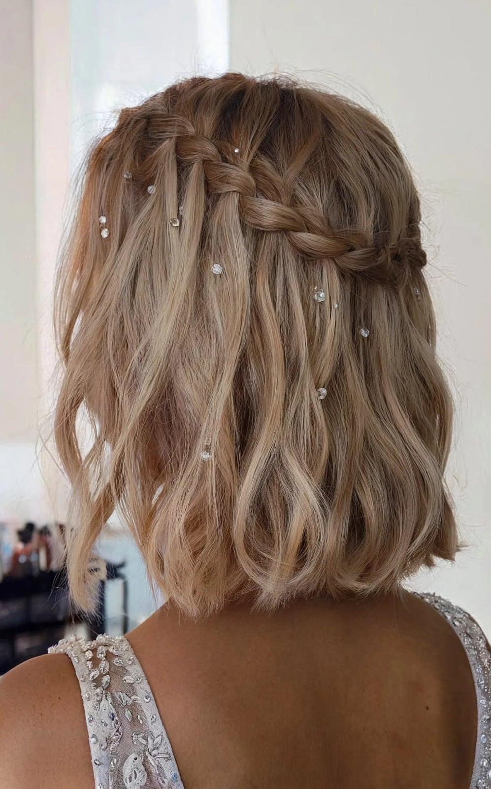 Ash Blonde Twisted Bob Updo Ash Blonde Twisted Bob Updo — Elegant Short Hair Hairstyles
