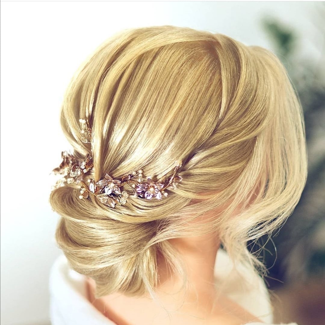Ash Blonde Updo With Delicate Accessory — Elegant Updo Inspo