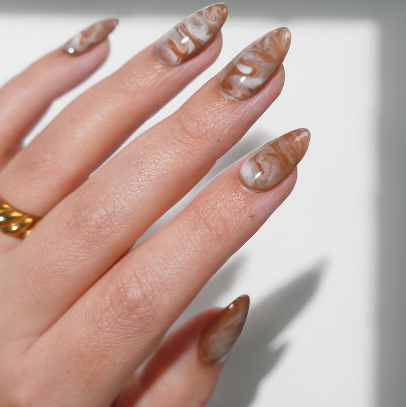 Long Almond Nude With Red And Green Dots Long Almond Nude With Red And Green Dots — Nails Easy Ideas