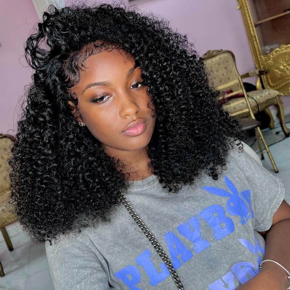 Defined Curls With Side-Swept Bangs — Natural Hair Black Women Styles