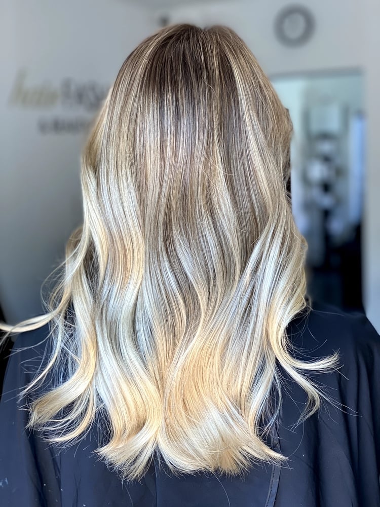 Ash Blonde Balayage, Close-Up Take Ash Blonde Balayage, Close-Up Take — Natural Hair Color Styles