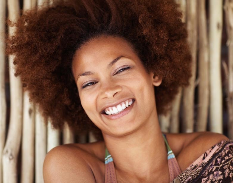 Dark Brown Afro With Lighter Highlights Dark Brown Afro With Lighter Highlights — Natural Hair Color Styles
