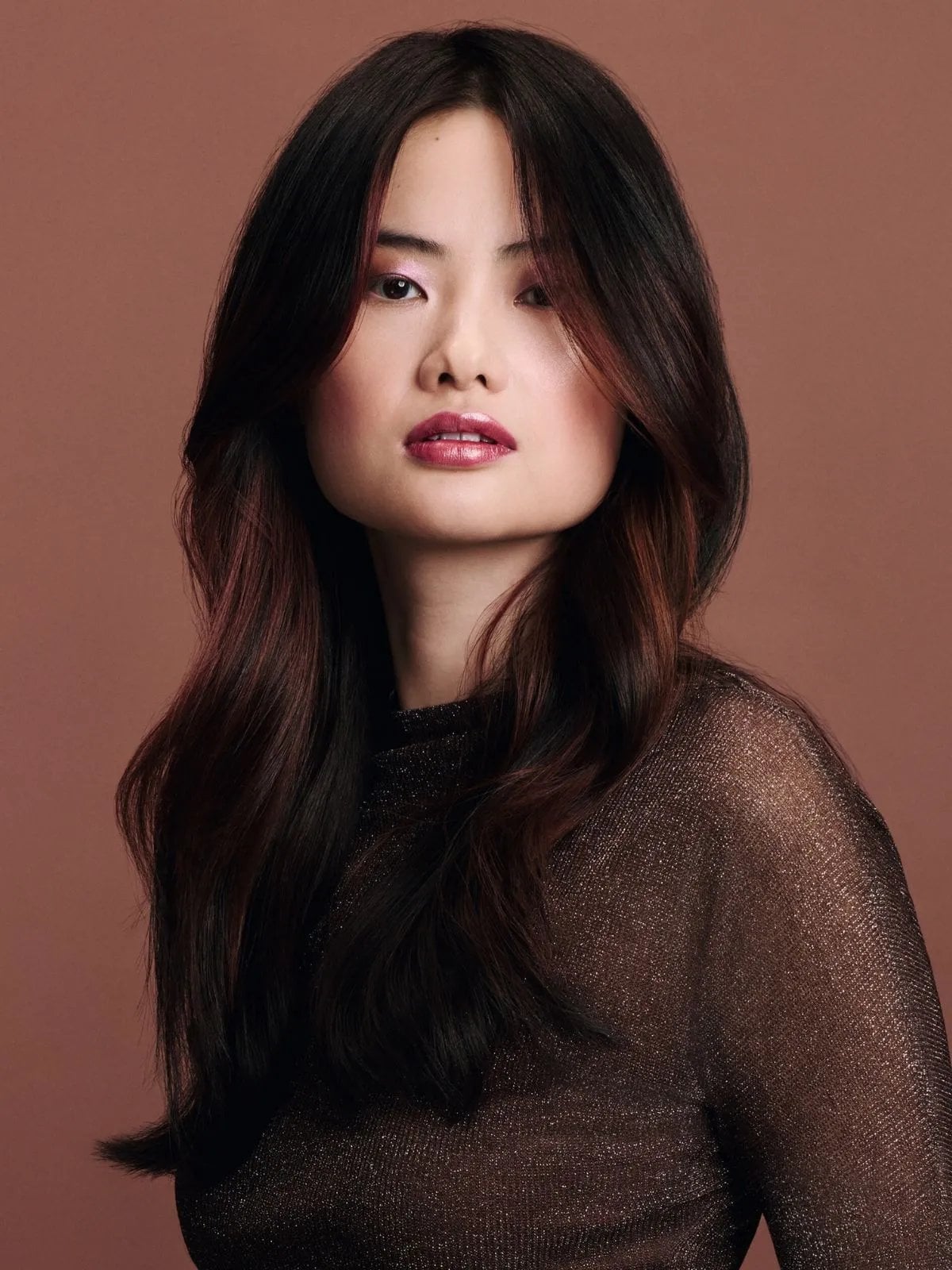 Dark Brown With Reddish-Brown Undertones Dark Brown With Reddish-Brown Undertones — Natural Hair Color Styles