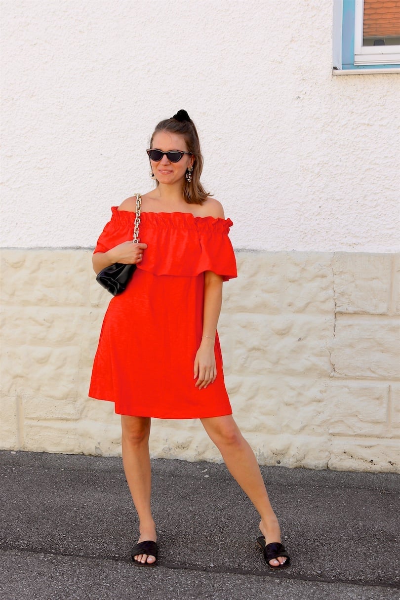 Flowing Orange Maxi Dress Layered Over Yellow Pants Flowing Orange Maxi Dress Layered Over Yellow Pants — Orange Dress Ideas