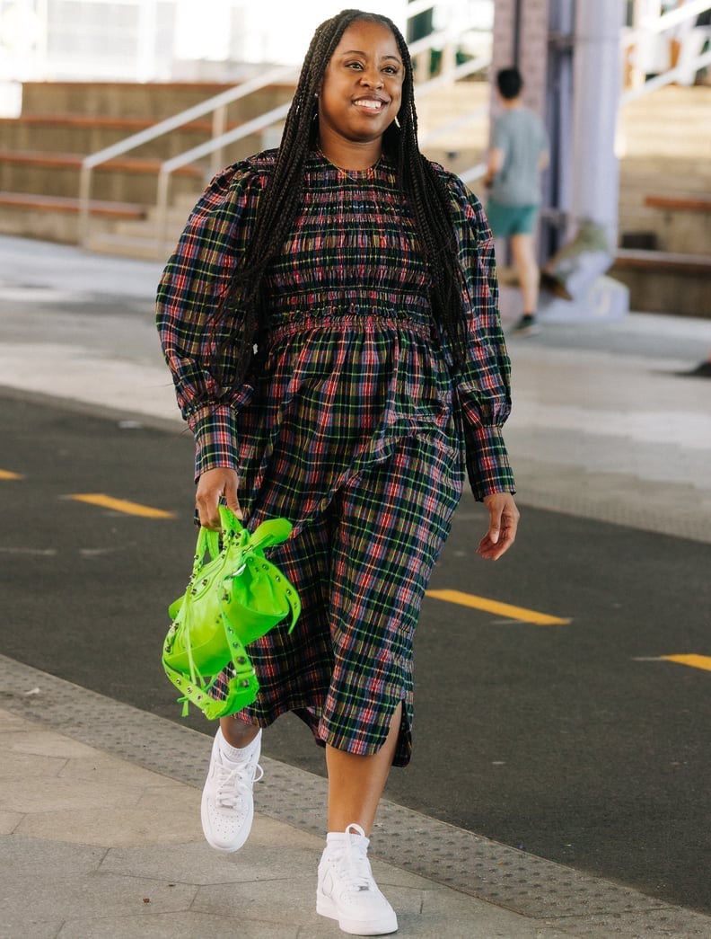 Plaid Smocked Bodice Midi Dress Plaid Smocked Bodice Midi Dress — Pattern Dress Ideas