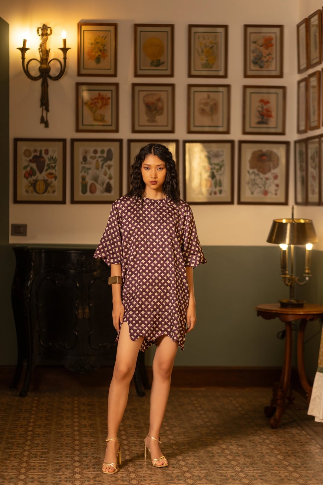 Geometric Pattern Satin Shift Dress Geometric Pattern Satin Shift Dress — Pattern Dress Ideas