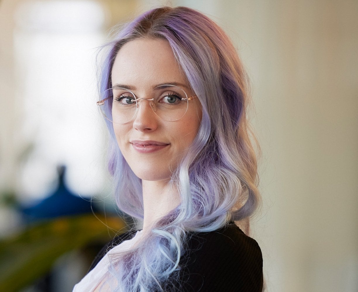 Collarbone Lavender Purple With Lilac Highlights Collarbone Lavender Purple With Lilac Highlights — Purple Hair Color Styles