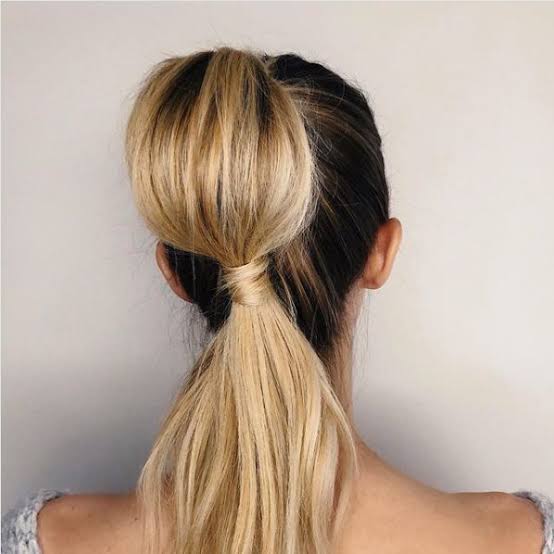 Collarbone Ponytail With Bubble Effect Collarbone Ponytail With Bubble Effect — Quick Weave Ponytail Ideas