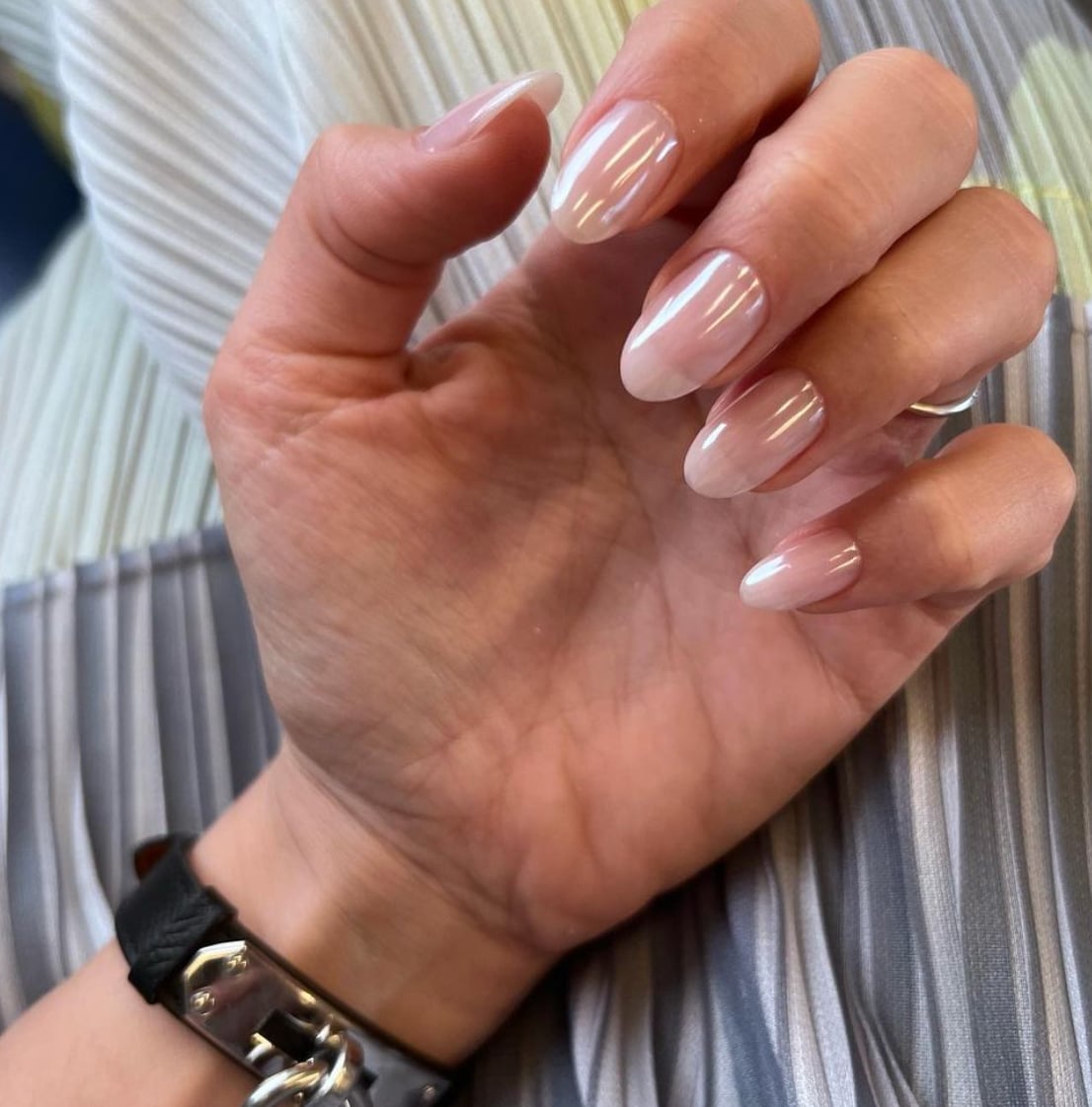Classic French Oval Nails Classic French Oval Nails — Russian Manicure Designs