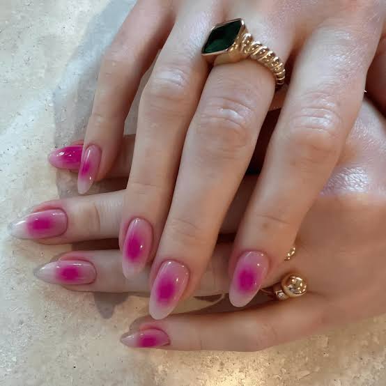 Pink Ombre Almond Nails Pink Ombre Almond Nails — Russian Manicure Designs