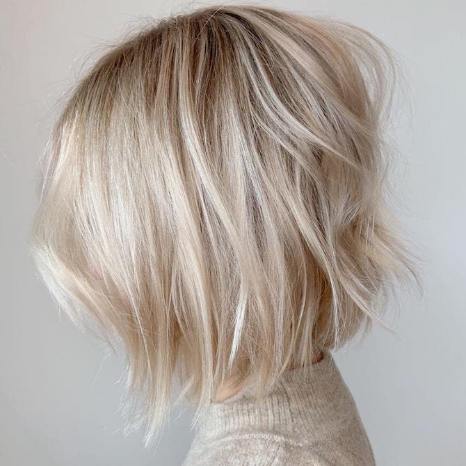 Ash Blonde Bob With Textured Waves Ash Blonde Bob With Textured Waves — Short Hair Ideas