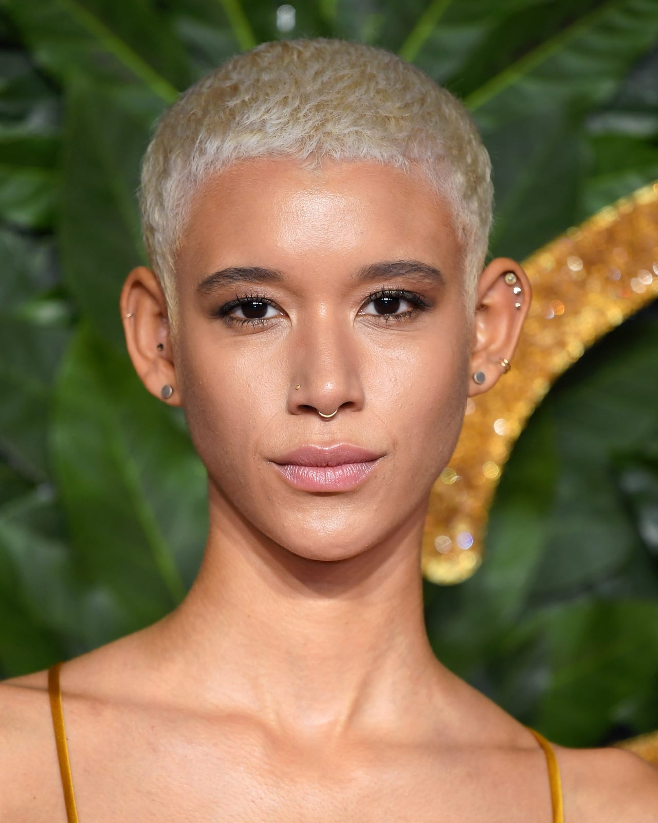 Slicked Back Bleached Blonde Pixie Crop Slicked Back Bleached Blonde Pixie Crop — Short Hair Ideas