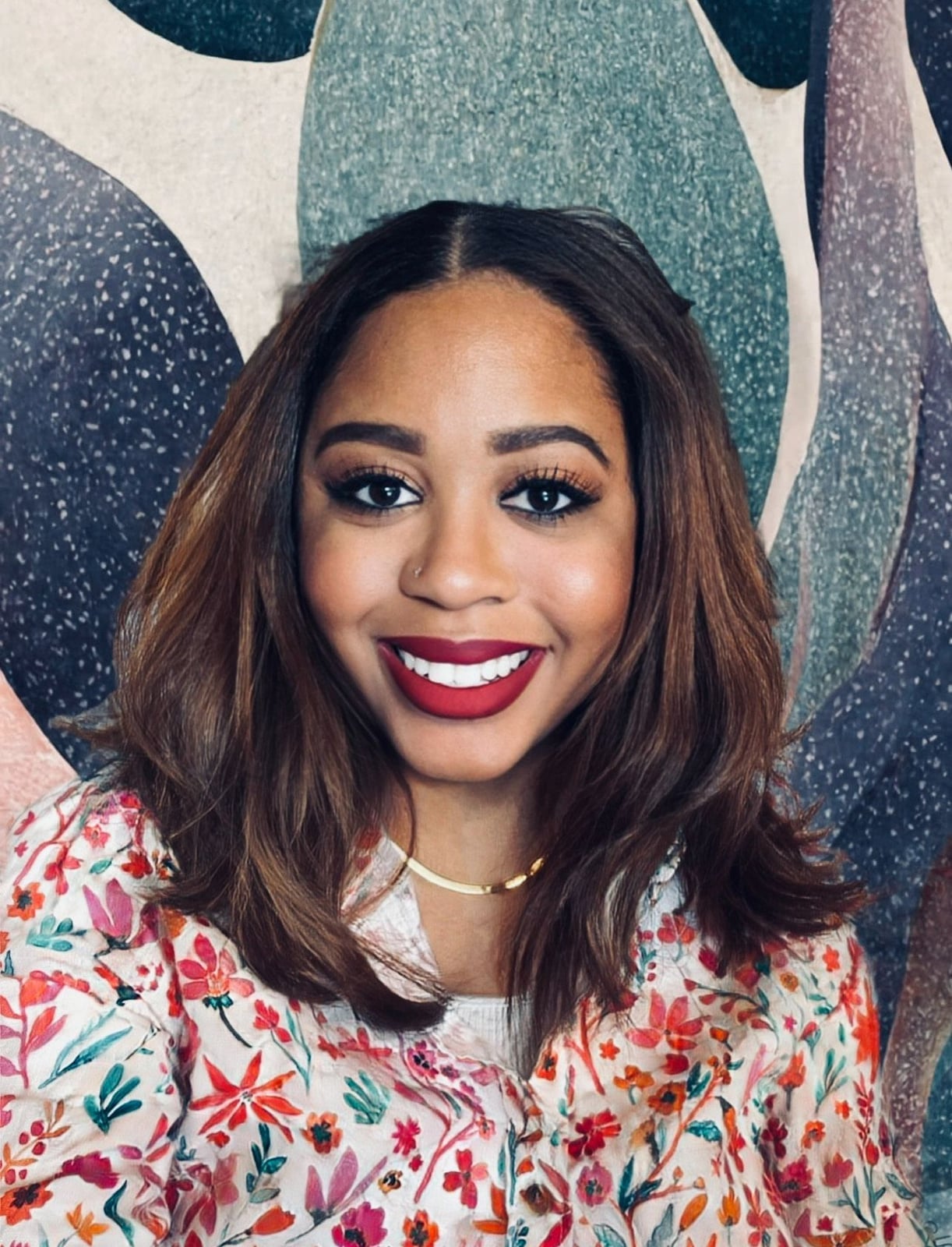 Medium Brown Lob With Loose Waves — Silk Press Ideas
