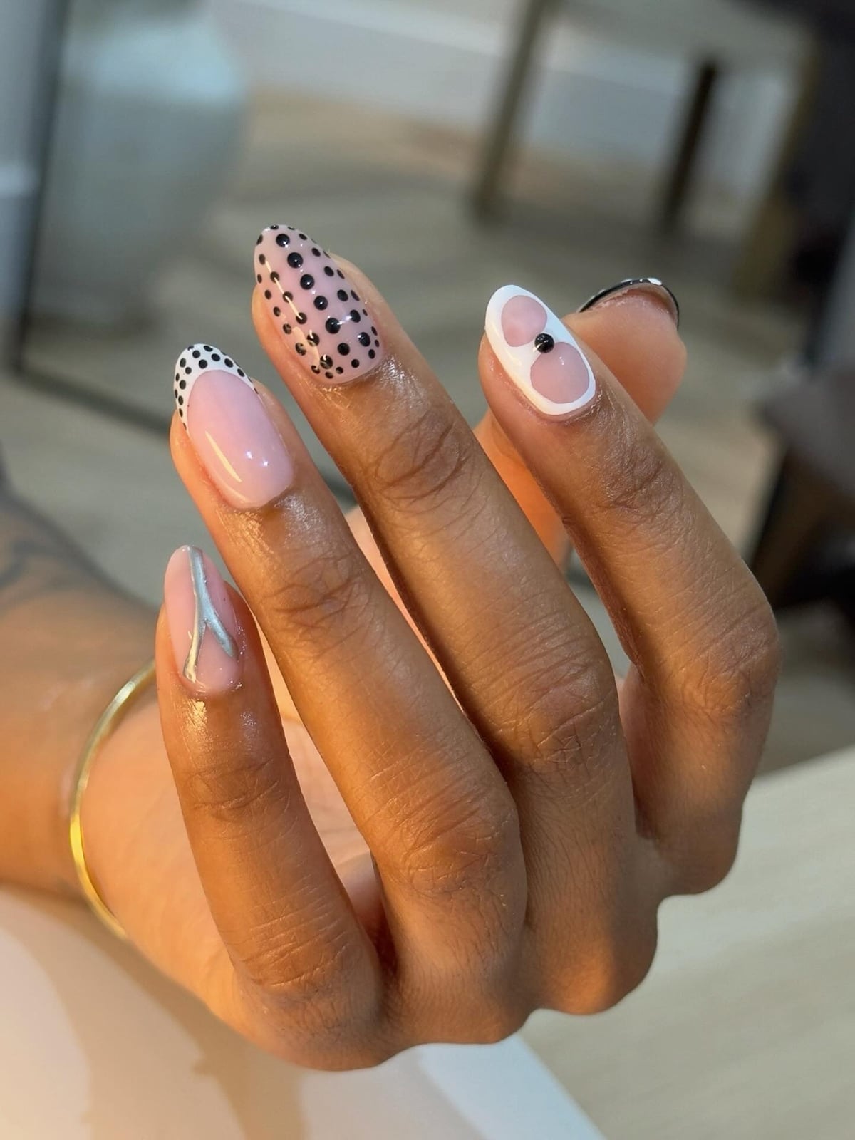 Short Almond Mixed Nail Art Designs Short Almond Mixed Nail Art Designs — Simple Almond Nails