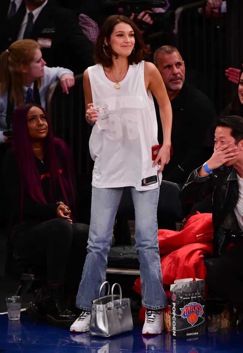 Bella Hadid's Game Day Attire Bella Hadid's Game Day Attire — Simple Basketball Game Outfits
