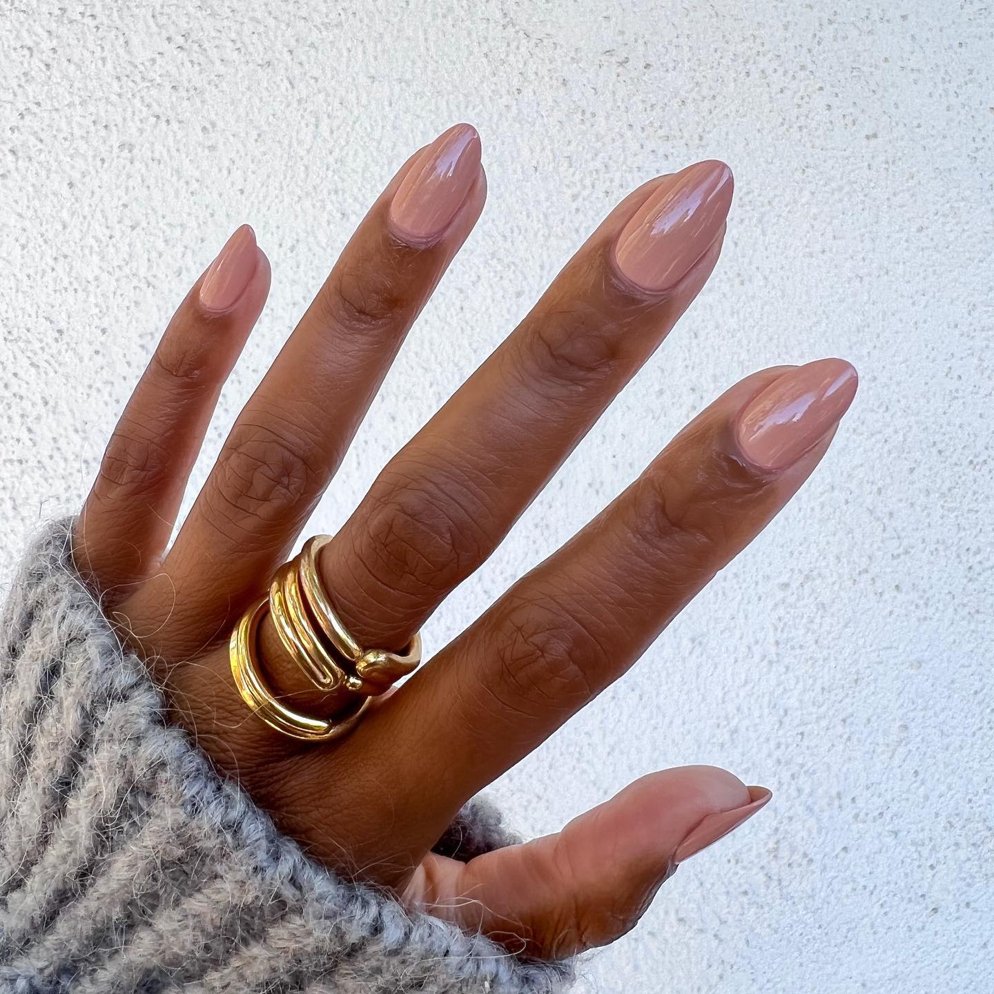 Nude Almond Nails with Black Numbers Waves Nude Almond Nails with Black Numbers Waves — Simple Birthday Nails Almond