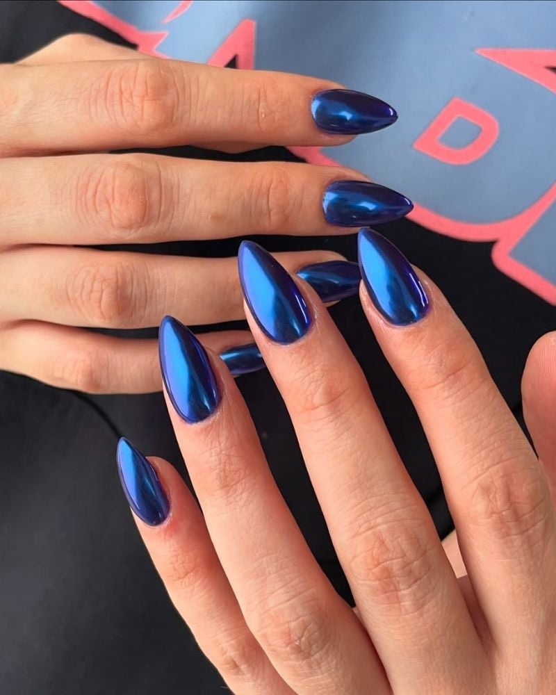 23+ Navy Blue Nails for Midnight-Inspired Style and Class